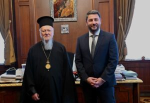 Ν. Ανδρουλάκης: Συναντήθηκε με τον Οικουμενικό Πατριάρχη